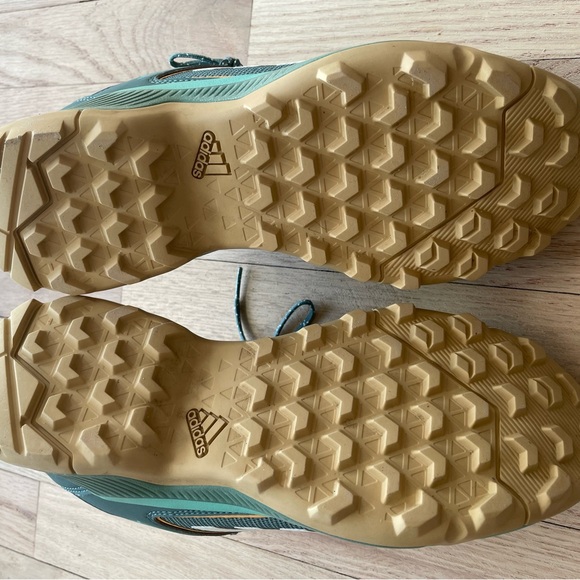 Adidas Terrex EastRail Teal and Gum Sole Sneakers - Picture 7 of 8